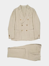 Boglioli Beige Linen Suit
