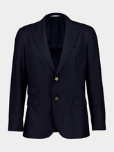 Boglioli Navy Blue Wool Hopsack K-Jacket