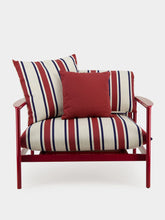 Nalu Living Armchair in Red Stripes | PDP - Fashion Clinic