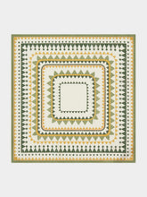 La DoubleJ Set of 2 Geometric Italian Linen Napkins