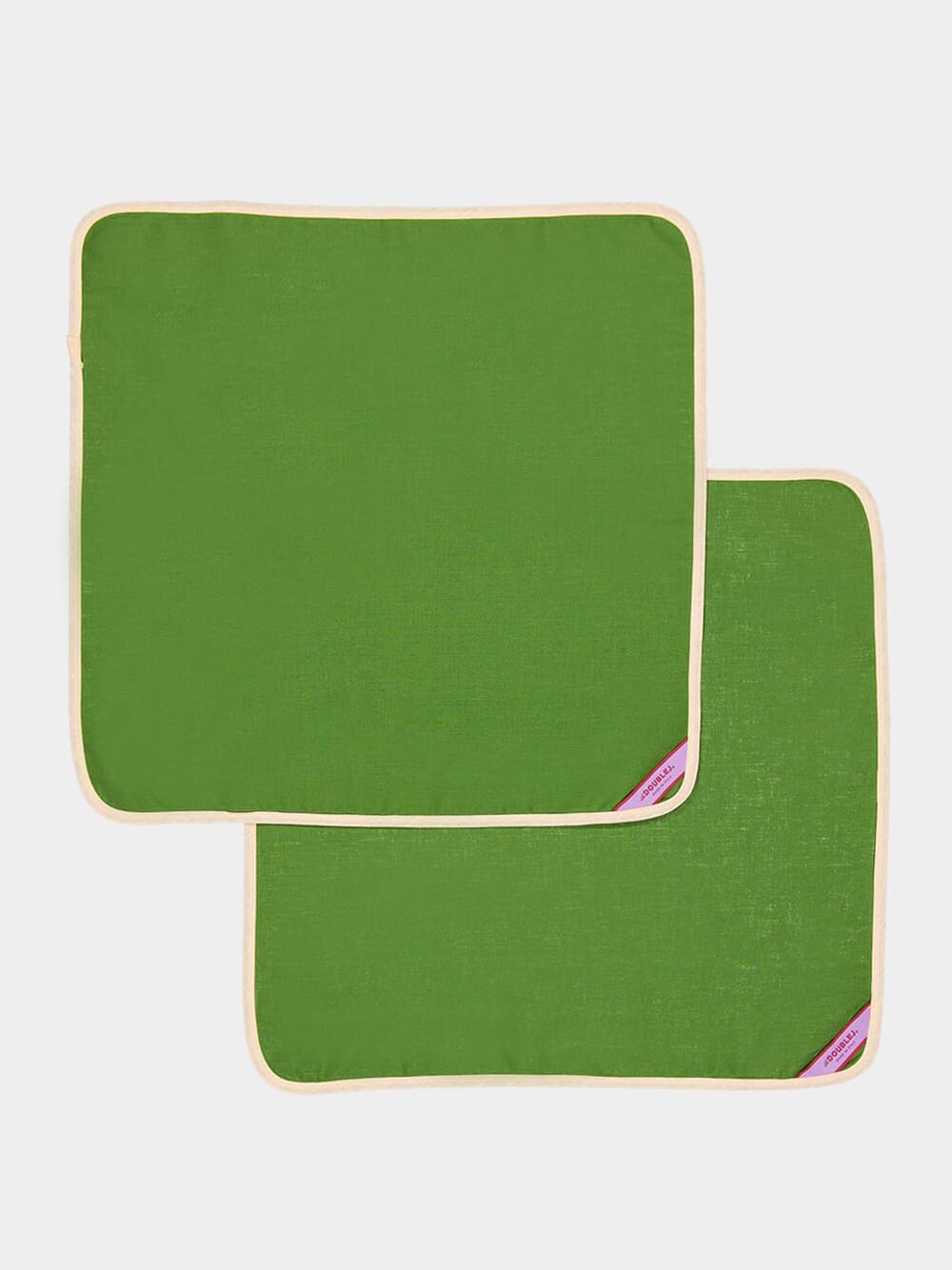 Set Of 2 Green Rainbow Large Napkins