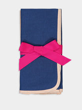La DoubleJ Set Of 2 Large Dark Blue Napkins