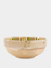 Madam Stoltz Hand-Painted Earthenware Taupe Bowl