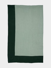 Borgo Delle Tovaglie Bauhaus Linen Tablecloth in Sage and Boxwood