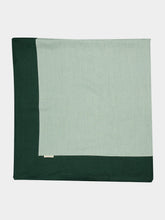 Borgo Delle Tovaglie Bauhaus Linen Large Tablecloth in Sage and Boxwood