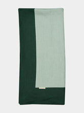 Borgo Delle Tovaglie Bauhaus Linen Large Tablecloth in Sage and Boxwood