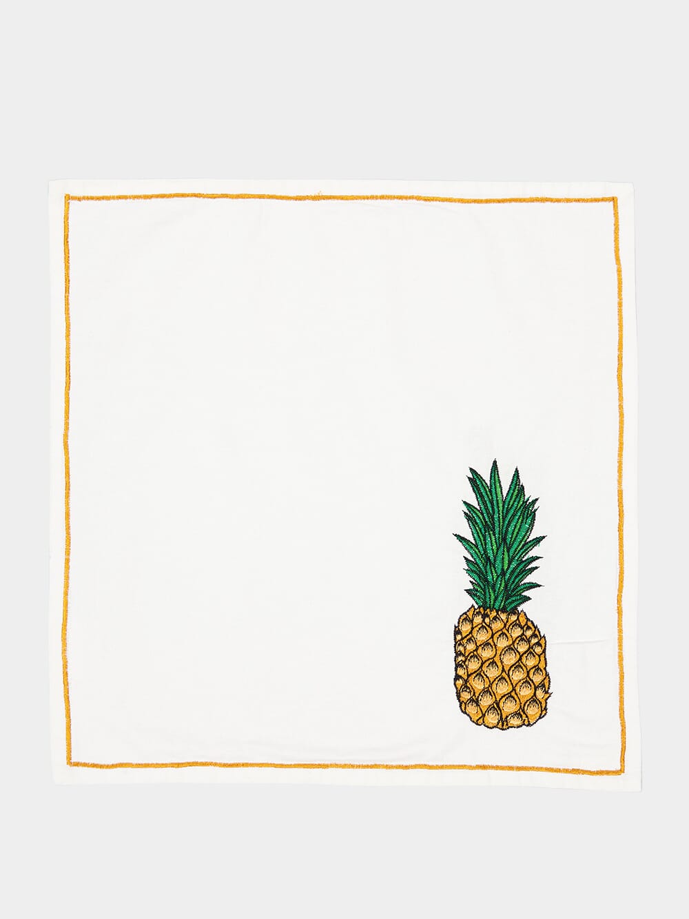 Embroidered Pineapple Napkin