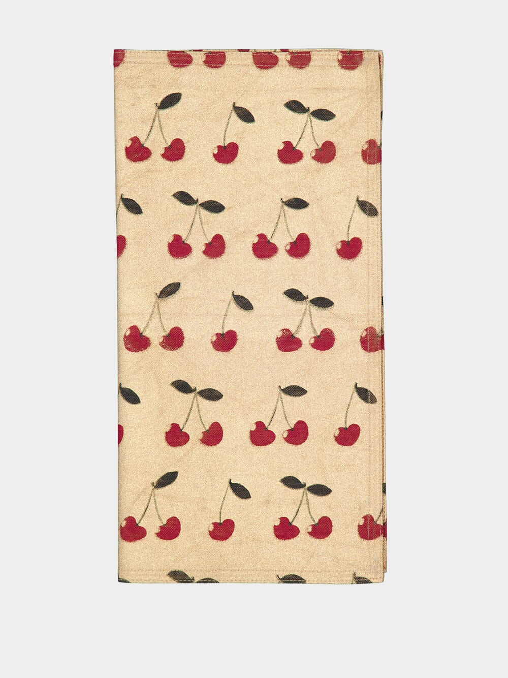 Cotton Napkin with Cherry Print