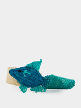 Coro Cora Aquamarine Toquilla Palm Fish Napkin Ring