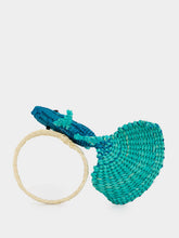 Coro Cora Aquamarine Toquilla Palm Fish Napkin Ring