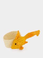 Coro Cora Orange Toquilla Palm Fish Napkin Ring