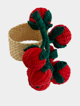 Coro Cora Red Toquilla Palm Tomato Branch Napkin Ring