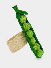Coro Cora Green Toquilla Palm Peas Napkin Ring