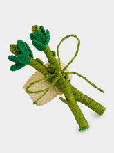 Coro Cora Dark Green Toquilla Palm Asparagus Napkin Ring