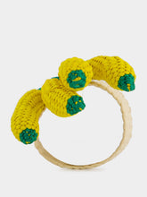 Coro Cora Yellow Toquilla Palm Bananas Napkin Ring
