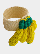 Coro Cora Yellow Toquilla Palm Bananas Napkin Ring
