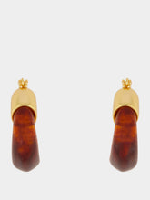 Lizzie Fortunato Mini Organic Hoops in Tortoise