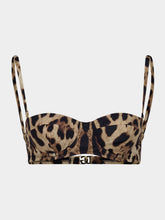 Dolce & Gabbana Leopard-Print Balconette Bikini Top