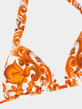 Dolce & Gabbana Orange Majolica Print Bikini