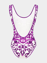 Dolce & Gabbana Majolica-Print One-Piece Swimsuit