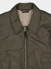 Tom Ford Military Green Satin Nylon Bomber