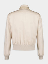 Tom Ford Ivory Fine Poplin Harrington Jacket