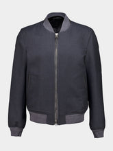 Tom Ford Grey Mélange Wool Bomber Jacket