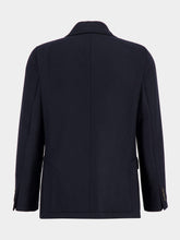 Boglioli Blue Wool-Cashmere Buttoned Jacket