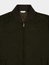 Boglioli Dark Green Wool Bomber Jacket