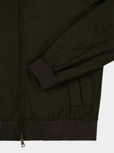 Boglioli Dark Green Wool Bomber Jacket