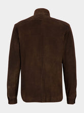 Boglioli Brown Suede Bomber Jacket