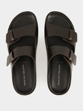 Officine Creative Brown Leather Agorà 010 Slide Sandals