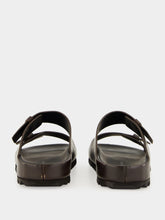 Officine Creative Brown Leather Agorà 010 Slide Sandals