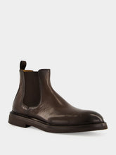 Officine Creative Ebony Brown Dude Flexi Leather Chelsea Boots