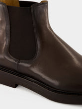 Officine Creative Ebony Brown Dude Flexi Leather Chelsea Boots
