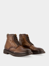 Officine Creative Hopkins Flexi Brown Leather Boots