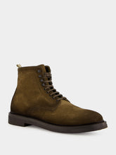 Officine Creative Hopkins Flexi 203 Taupe Suede Boots