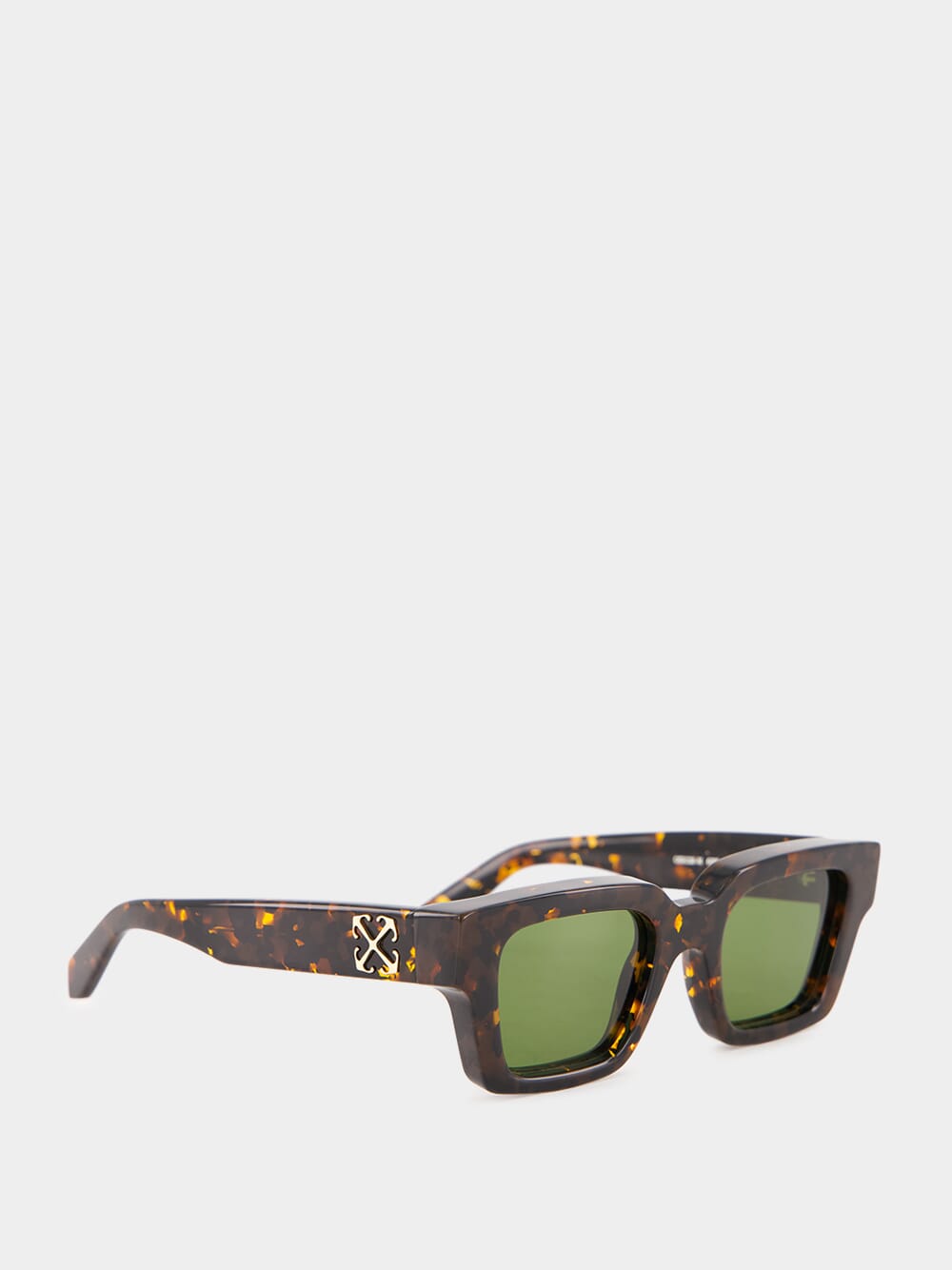 Tortoise Green Square Sunglasses