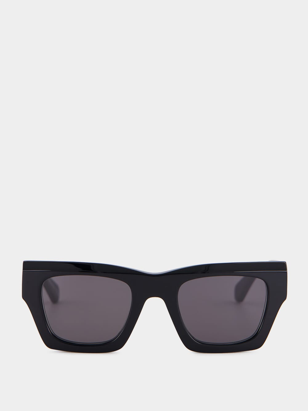 Off-White Davie Black Rectangular Sunglasses | Fashion Clinic