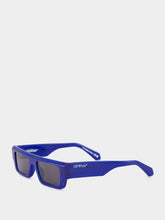 Off-White Pittsburgh Blue Rectangular Sunglasses