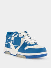 Off-White White and Neo Blue Out Of Office Sneakers