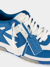 Off-White White and Neo Blue Out Of Office Sneakers