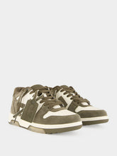 Off-White Cream and Green Out Of Office Suede Sneakers