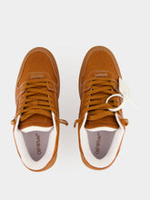 Off-White Cognac Out Of Office Leather Sneakers