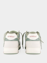 Off-White White and Sage Green Out Of Office Sneakers