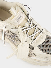Off-White Beige and Grey Be Right Back Worn Out Sneakers