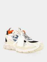Off-White Neon Blue and White Be Right Back Worn Out
