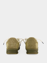 Off-White Military Green and Beige End Of Play Sneakers