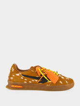 Off-White Brown and Black Pony Hair End Of Play Sneakers