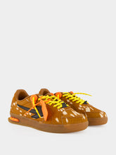 Off-White Brown and Black Pony Hair End Of Play Sneakers
